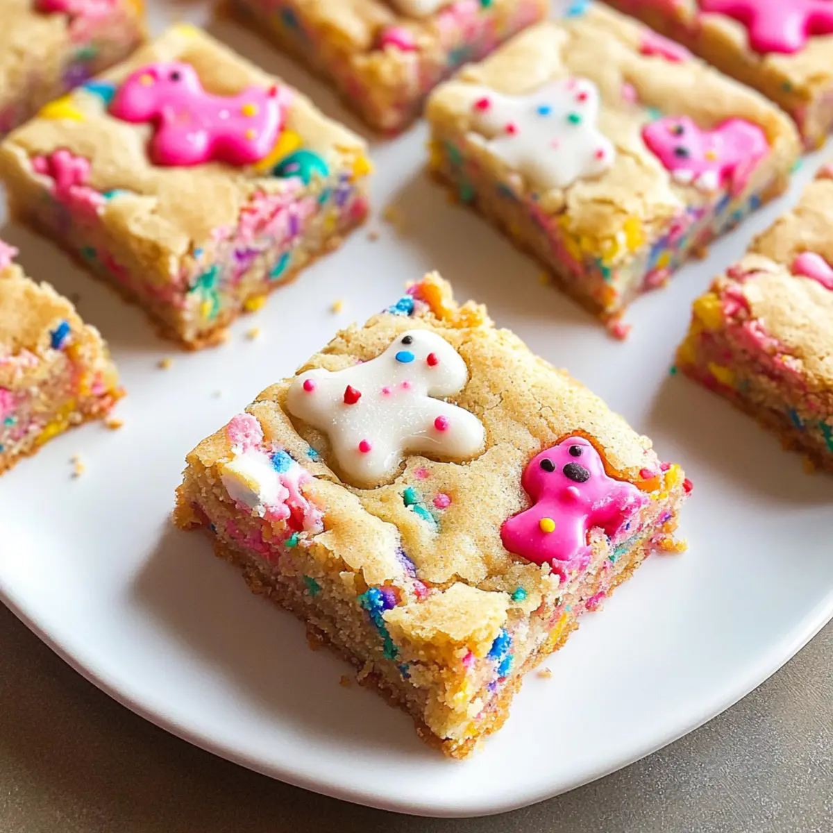 Circus Animal Blondies: Sweet, Colorful Nostalgia in Every Bite