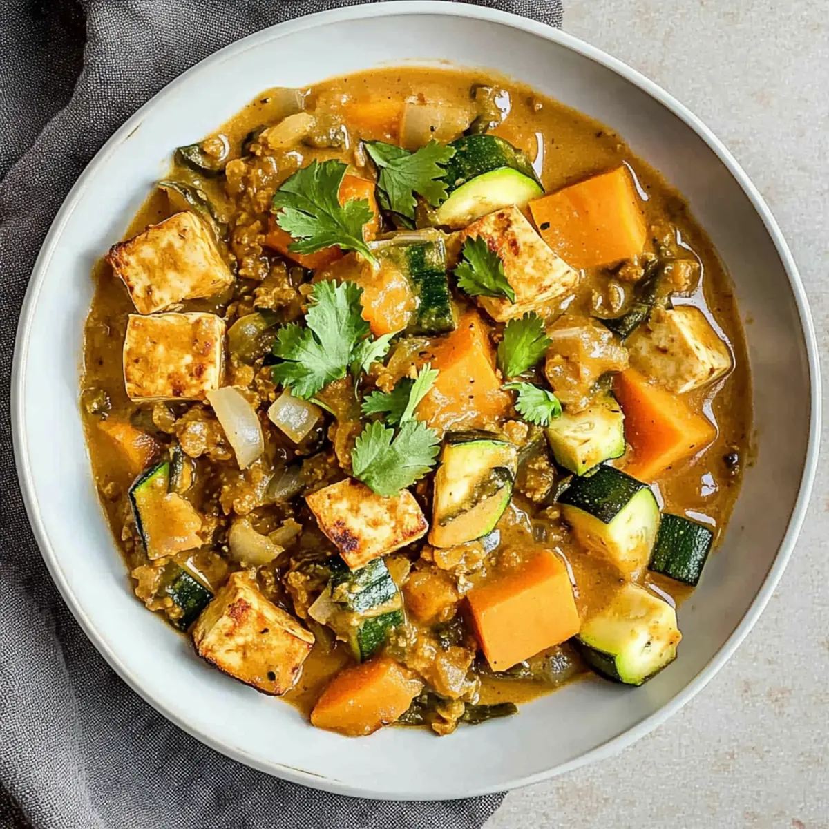 Creamy Garlic Ginger Tofu Stew for a Cozy Dinner Delight