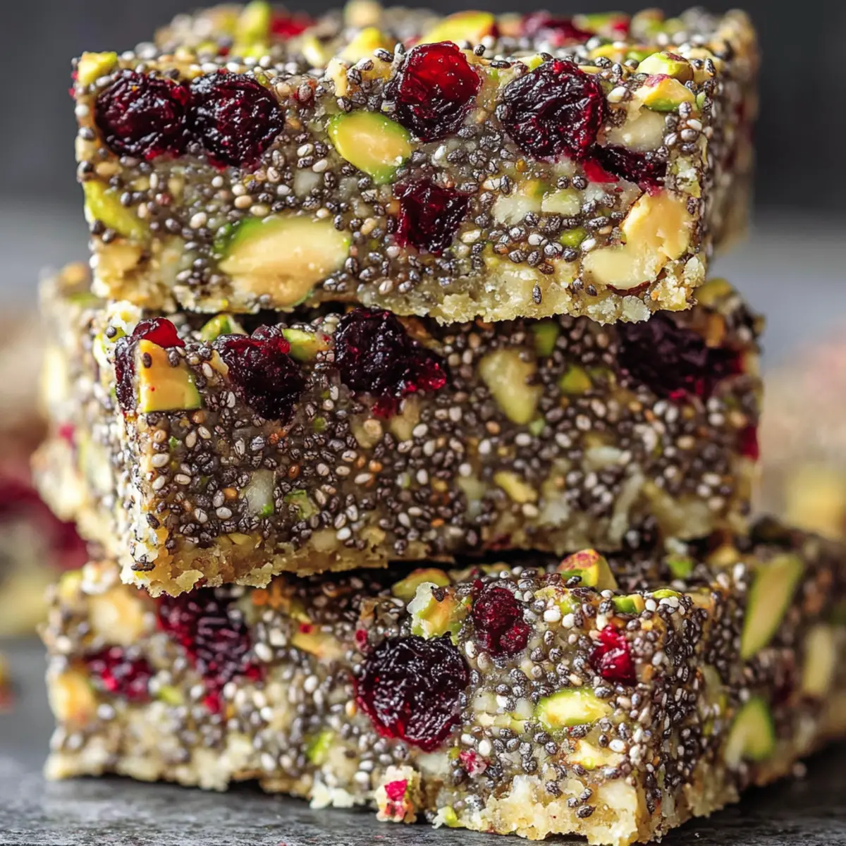 Pistachio Cranberry Chia Bars – A Guilt-Free Snack Delight