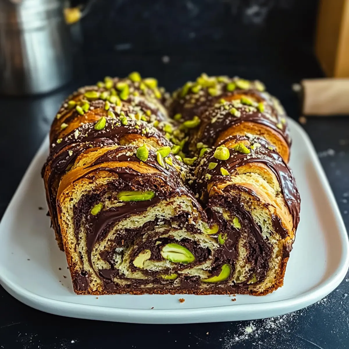 Pistachio Chocolate Babka: A Decadent Twist for Sweet Lovers