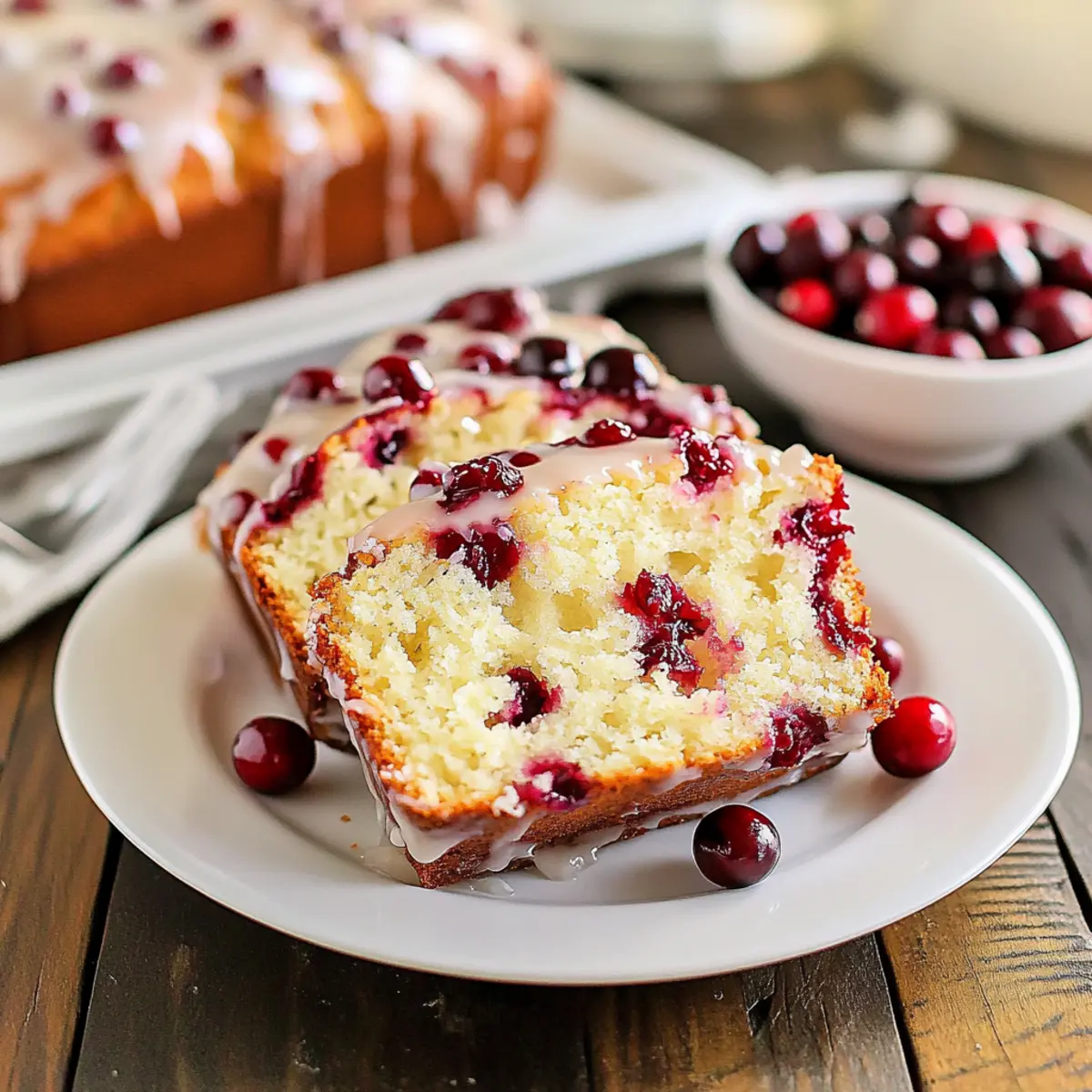 Irresistible Glazed Cranberry Orange Loaf for Cozy Mornings