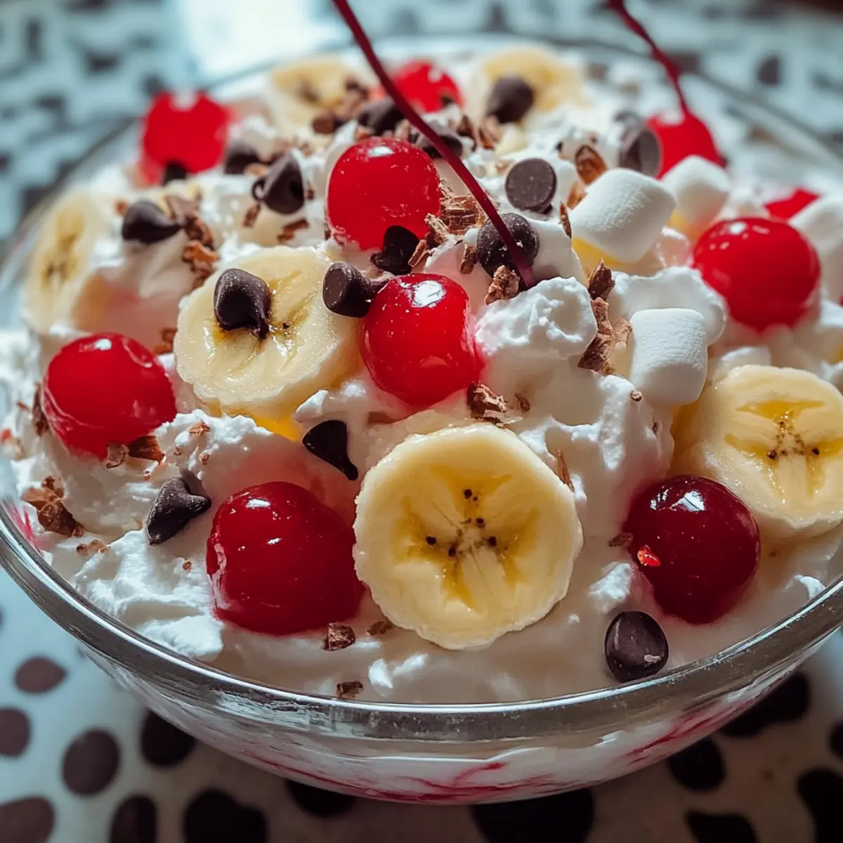 Creamy Banana Split Fluff Salad for a No-Bake Delight