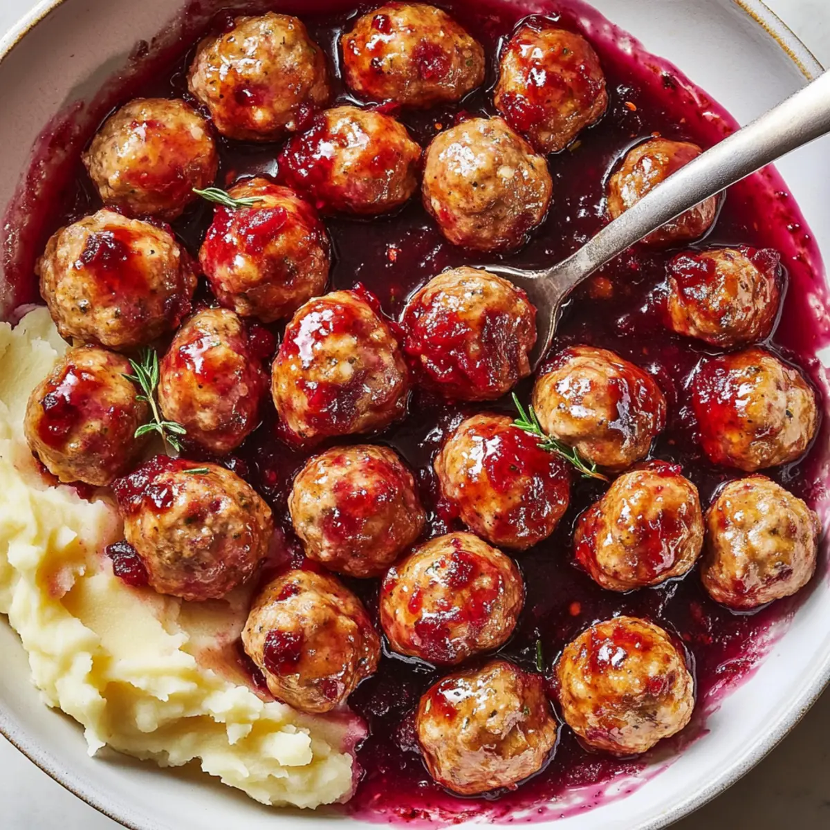 Cranberry-Glazed Turkey Meatballs for Cozy Nights In