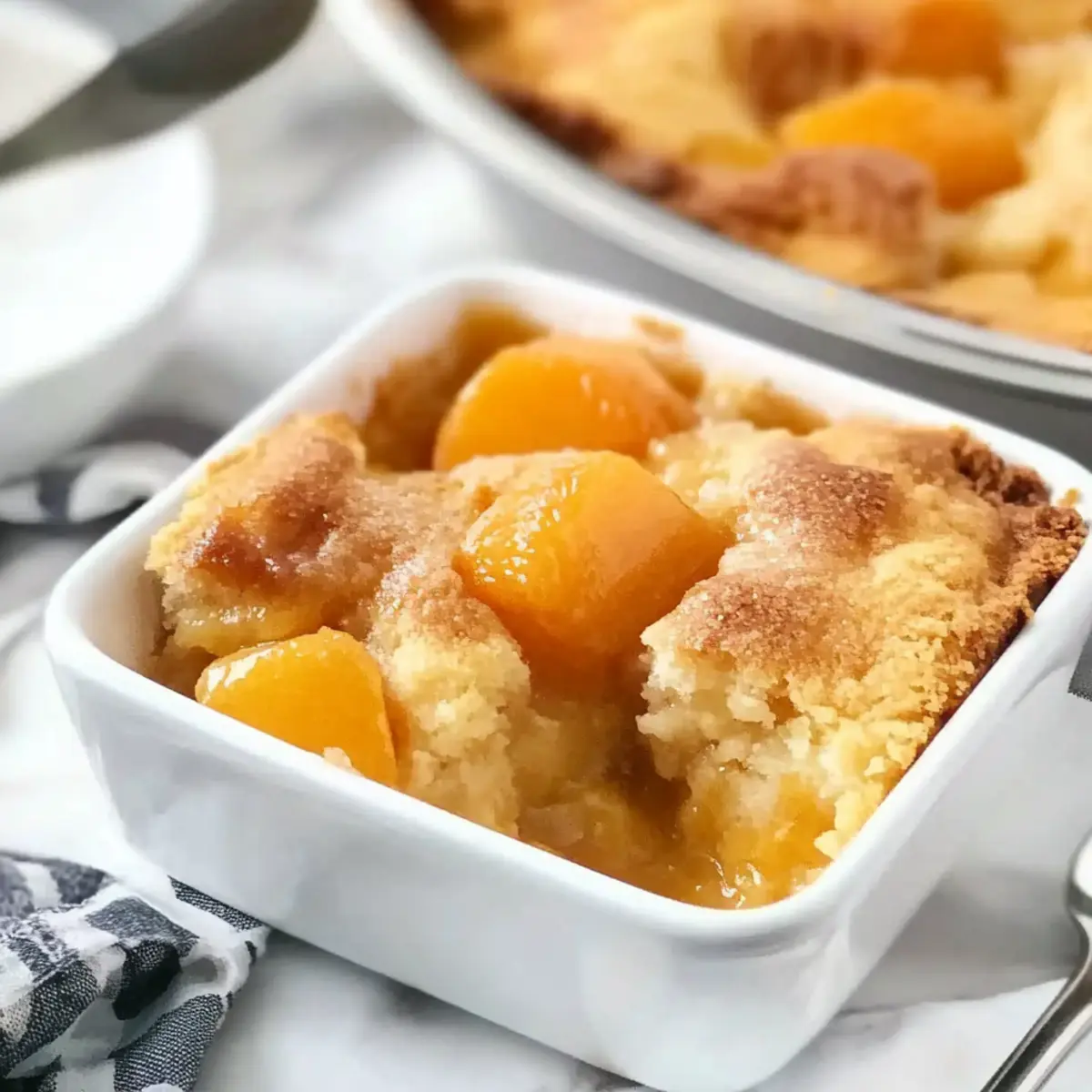 Peach Dump Cake: Easy 4-Ingredient Dessert Magic