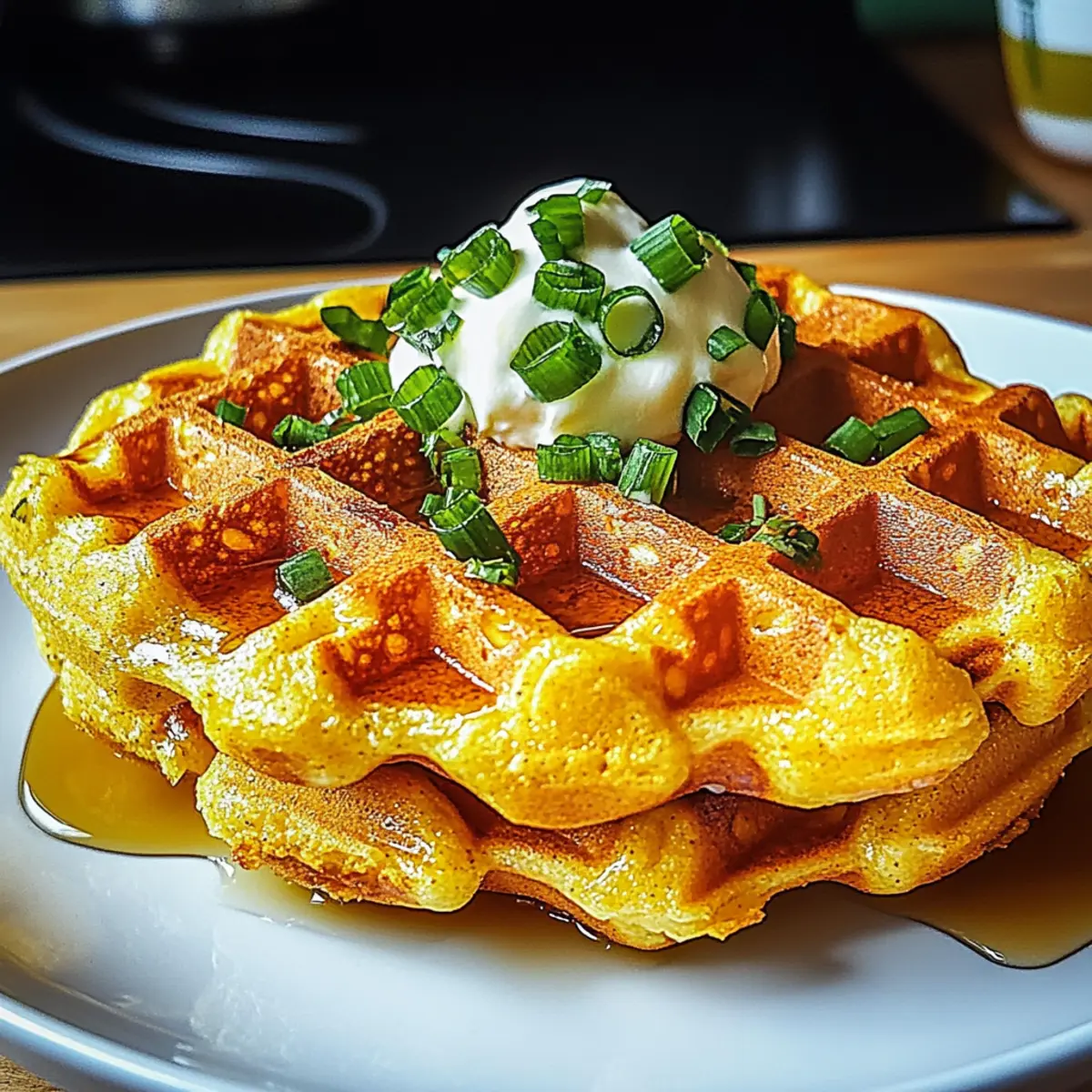 Crispy Cornbread Waffle Bliss for Breakfast or Brunch