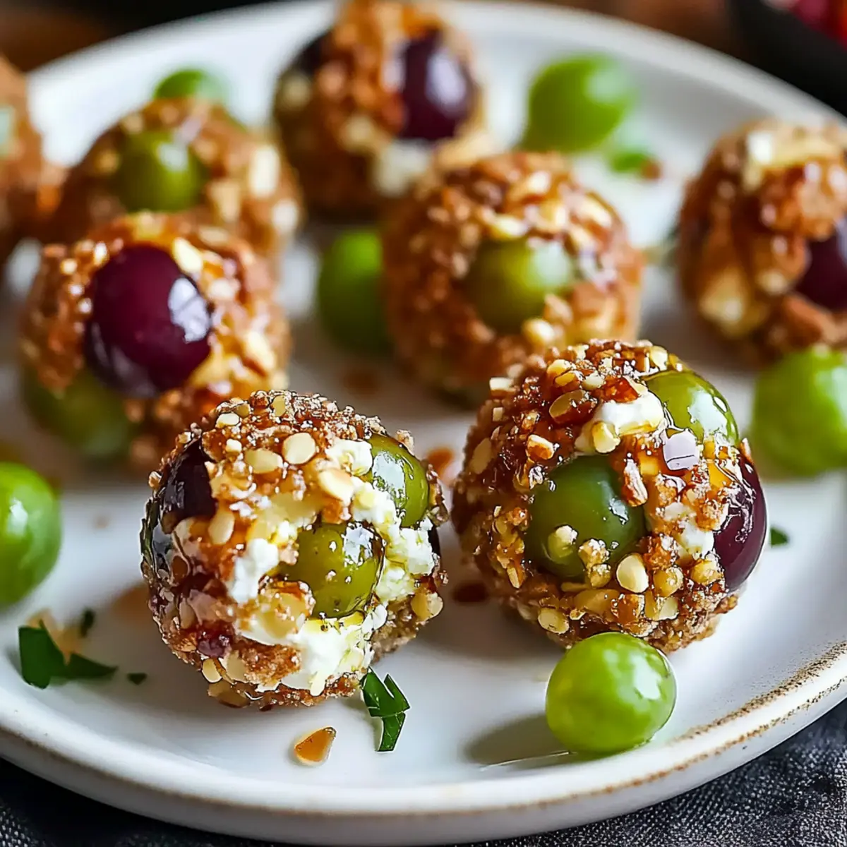 Goat Cheese Grape Balls: A Sweet and Savory Party Delight