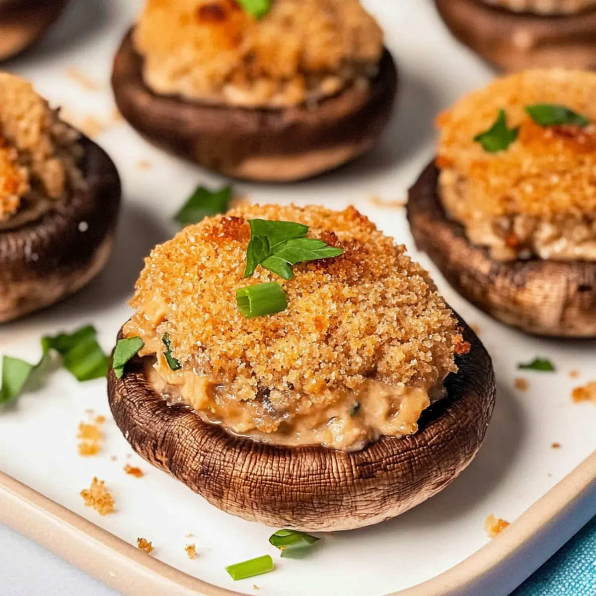 Vegan Stuffed Mushrooms: Creamy Cashew Goodness Awaits