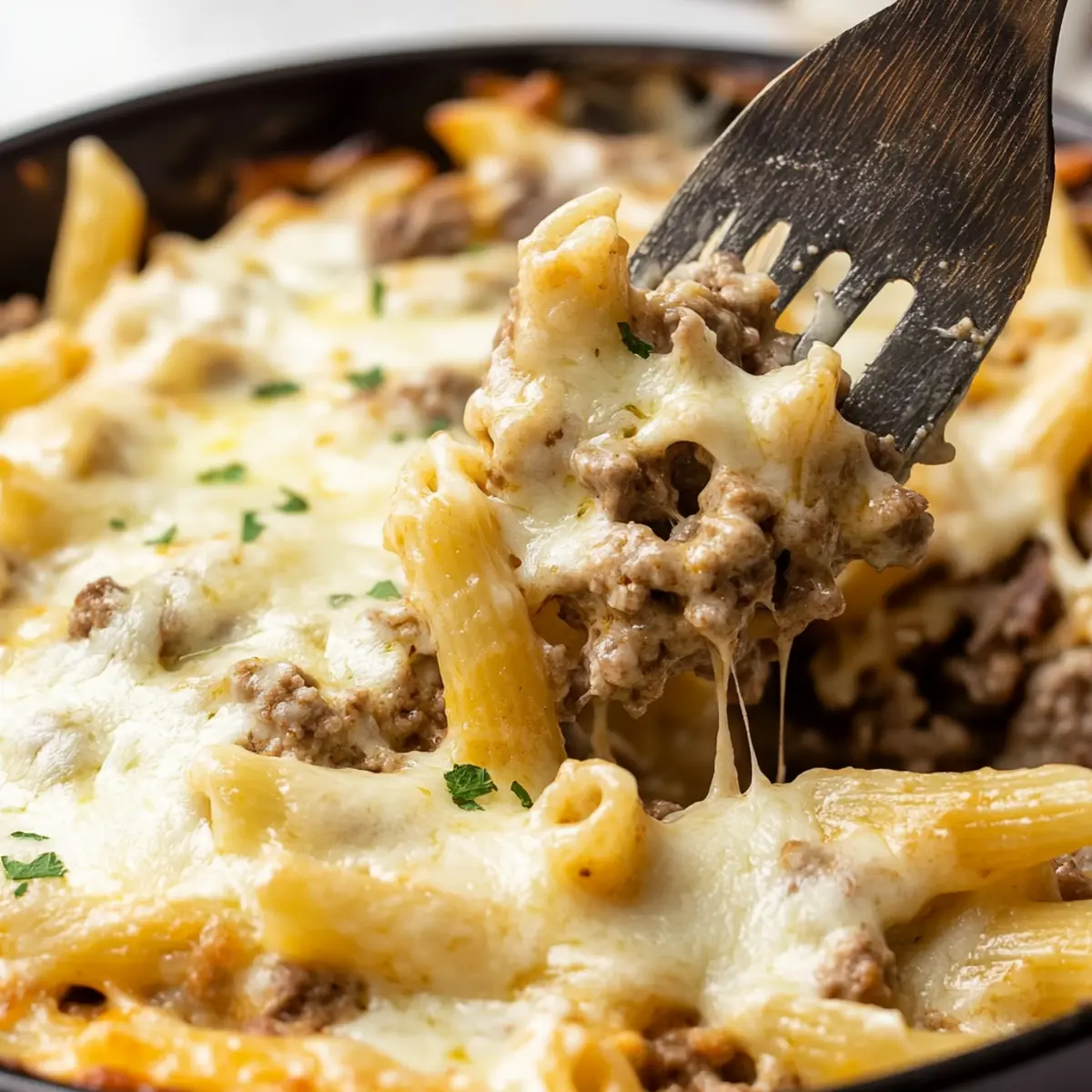 Creamy Ground Beef Alfredo Bake for Ultimate Comfort Food
