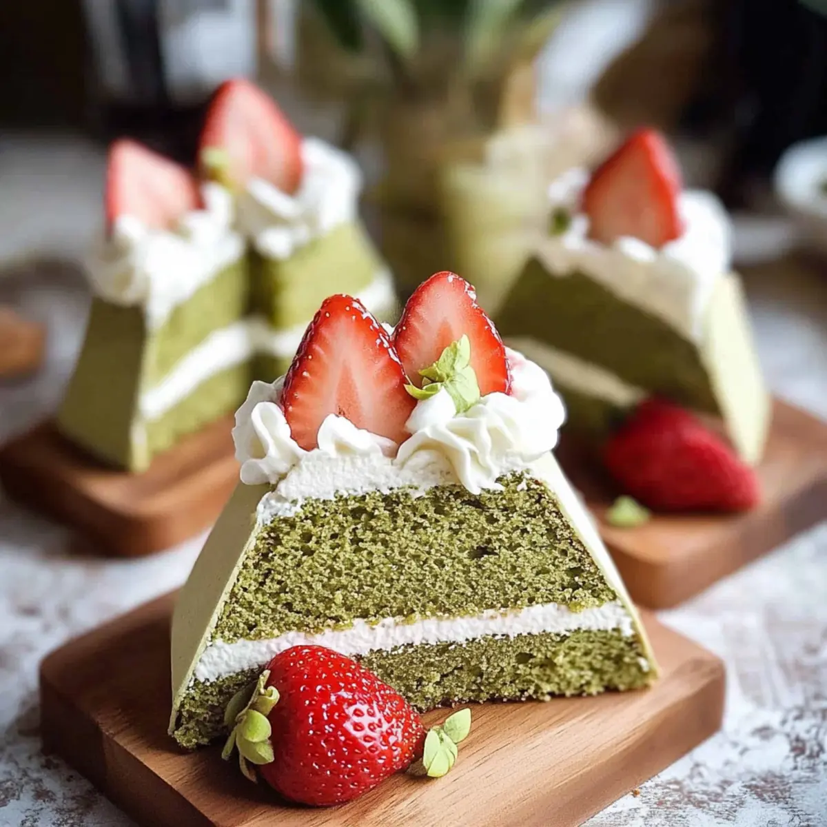 Delightful Matcha Chiffon Cake Sandwiches for Tea Time Joy