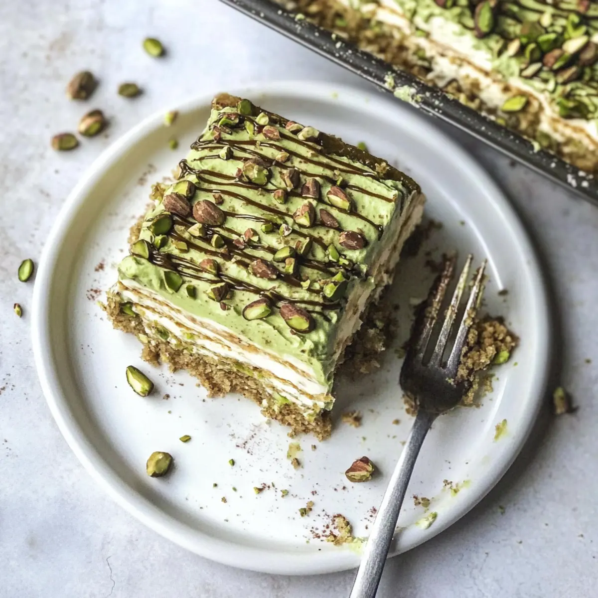 Heavenly Pistachio Tiramisu: Easy No-Bake Indulgence