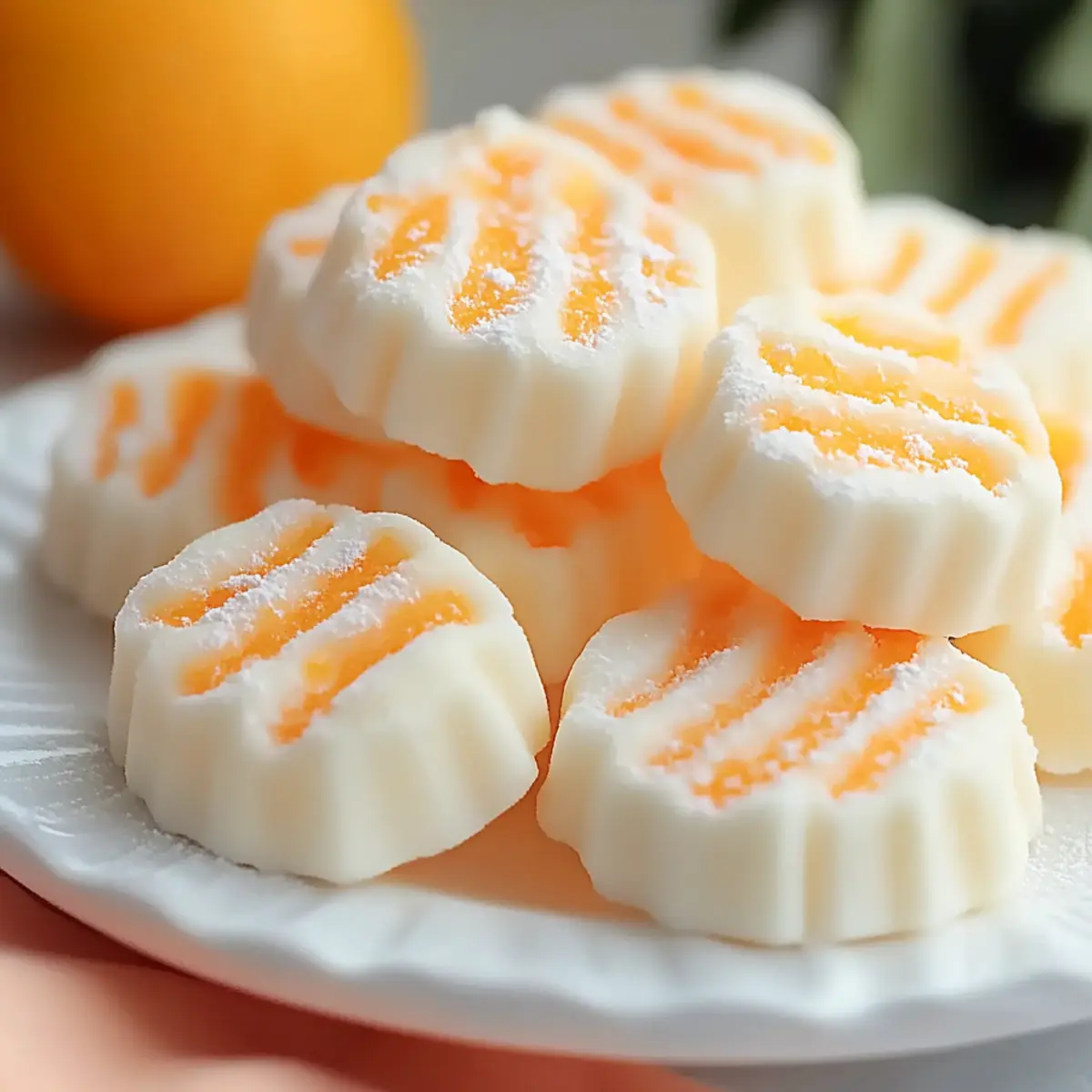 Zesty Orange Cream Cheese Mints for Effortless Entertaining