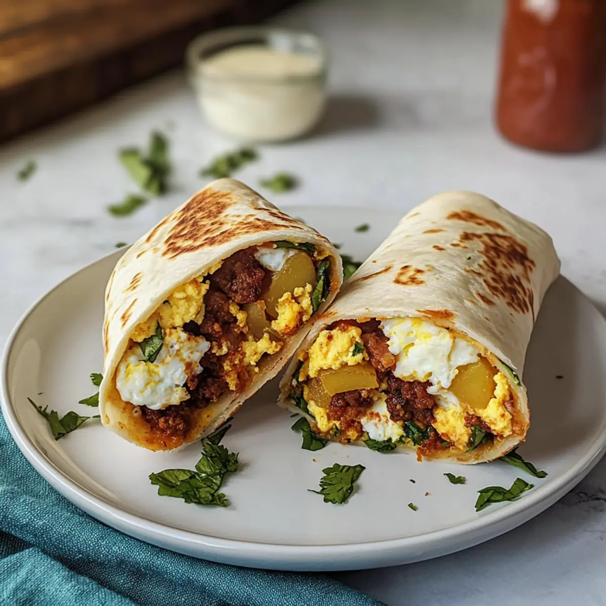 Spicy Chorizo Breakfast Burritos for Busy Mornings