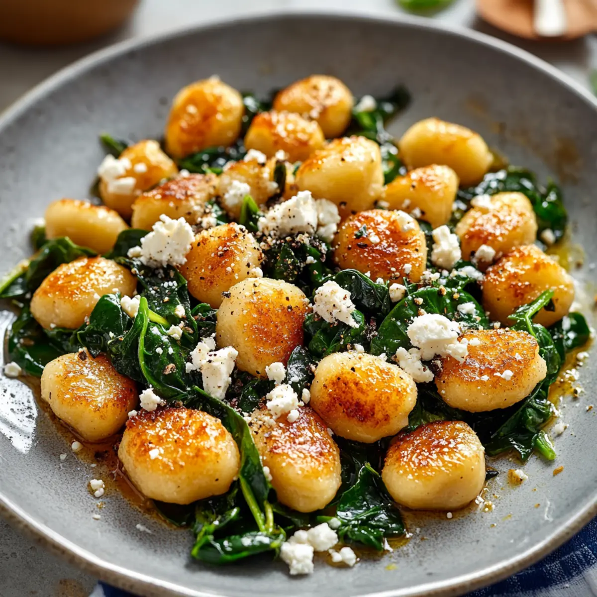 Crispy Gnocchi With Spinach And Feta for Effortless Comfort