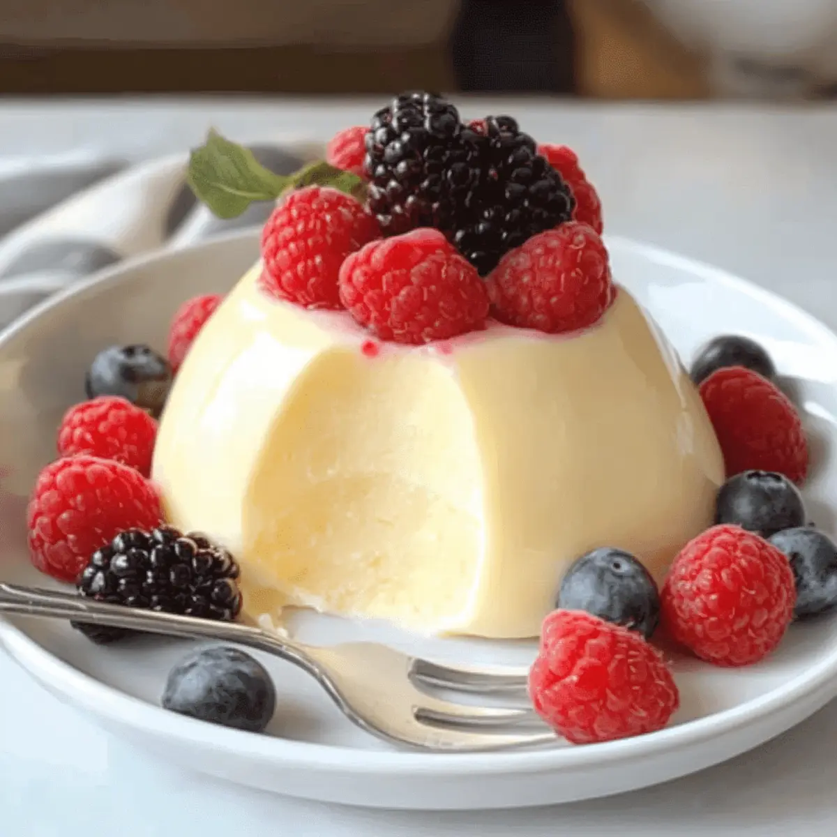 Delight in Bavarian Cream and Berries: A Simple Elegance