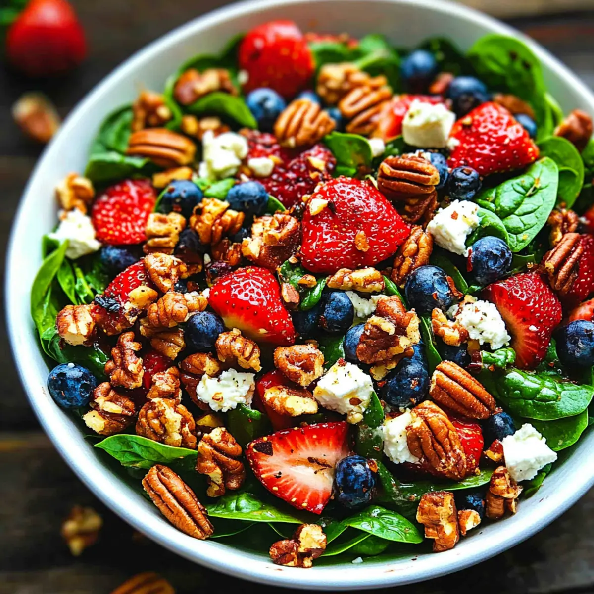 Fresh and Flavorful Strawberry Spinach Salad Ready in 15 Minutes