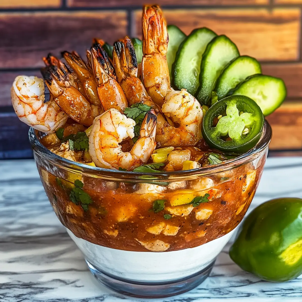 Vibrant Campechana: Grilled Mexican Shrimp Cocktail Magic