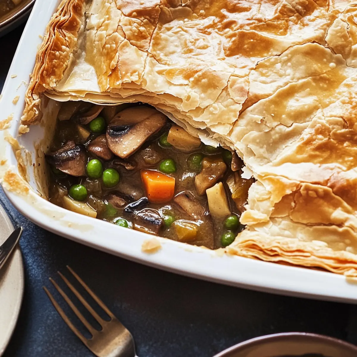 Vegan Mushroom Pot Pie: A Comforting Hearty Delight