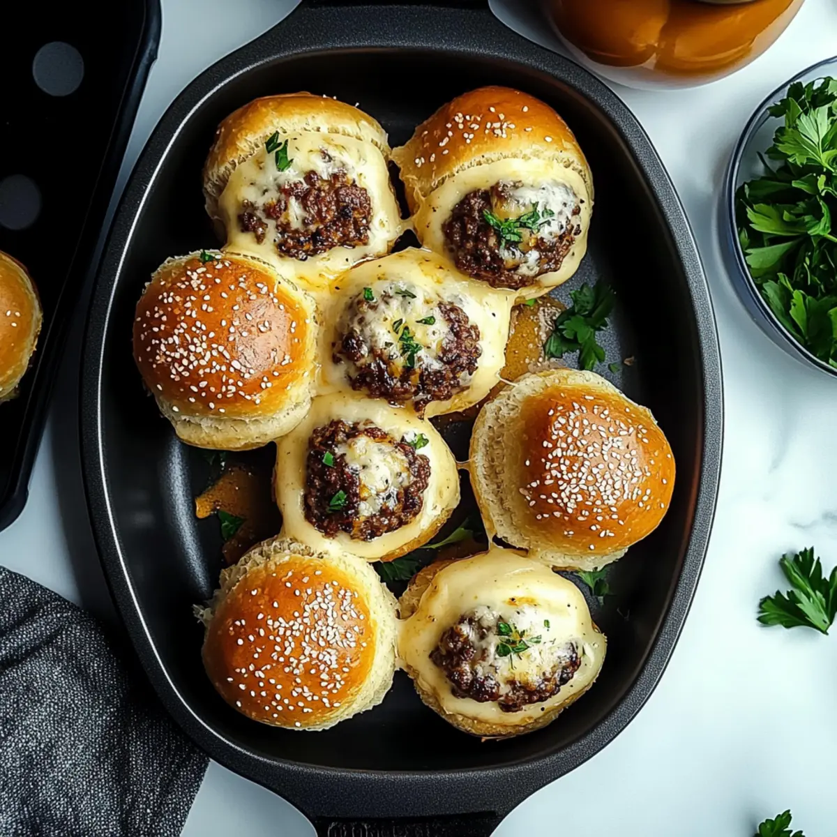 Garlic Parmesan Cheeseburger Bombs: Cheesy Comfort in Every Bite