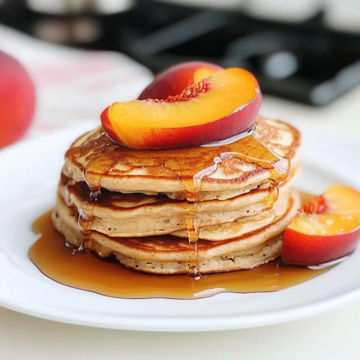 Delightful Cinnamon Peach Pancakes for a Sweet Summer Morning