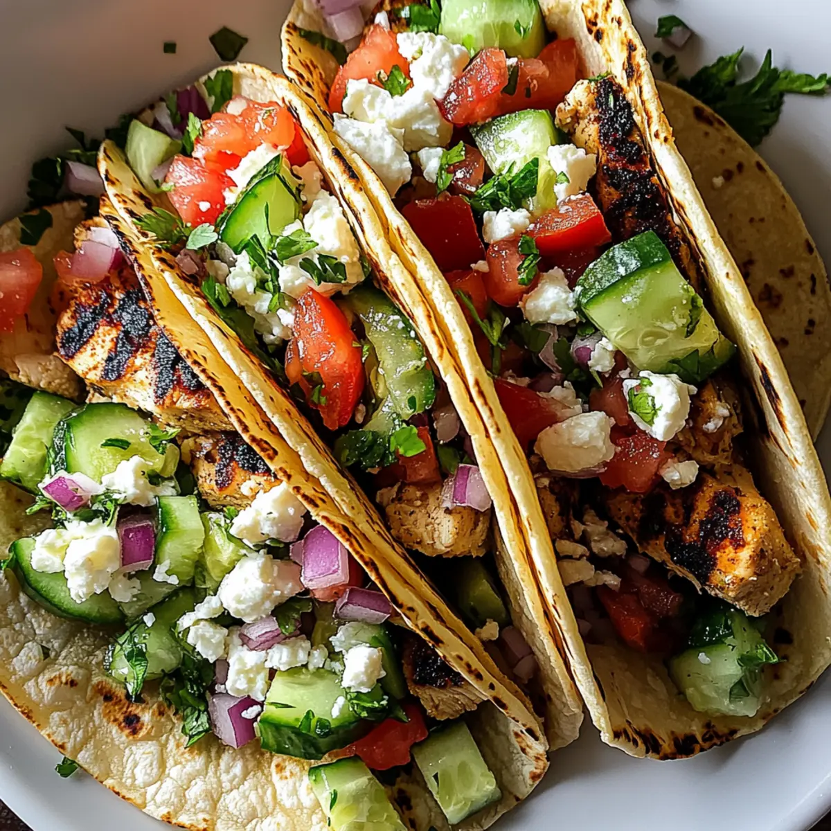 Mediterranean Chicken Tacos: Fresh, Flavorful & Easy Dinner