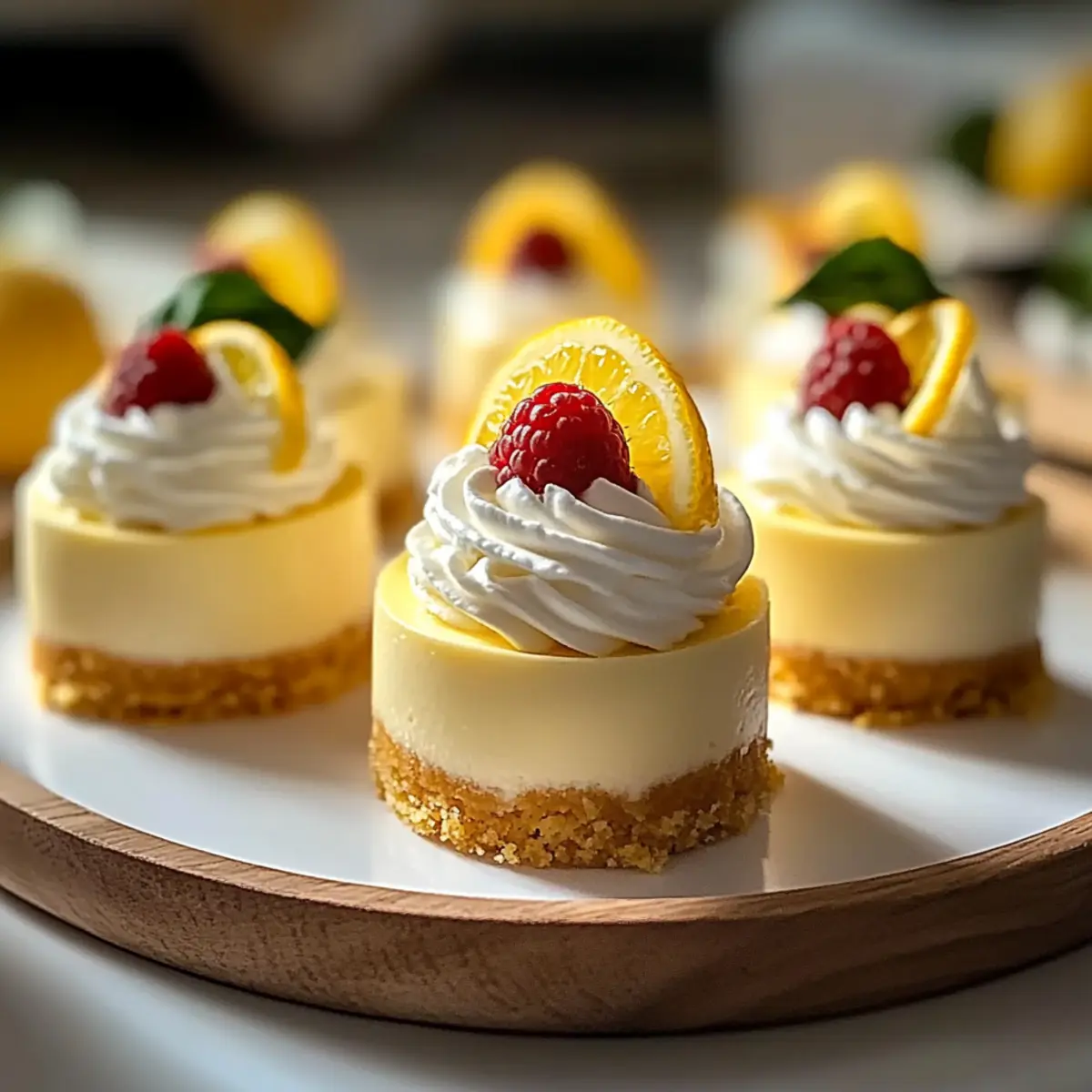 Mini Lemon Cheesecakes - Creamy Citrus Bliss in Every Bite