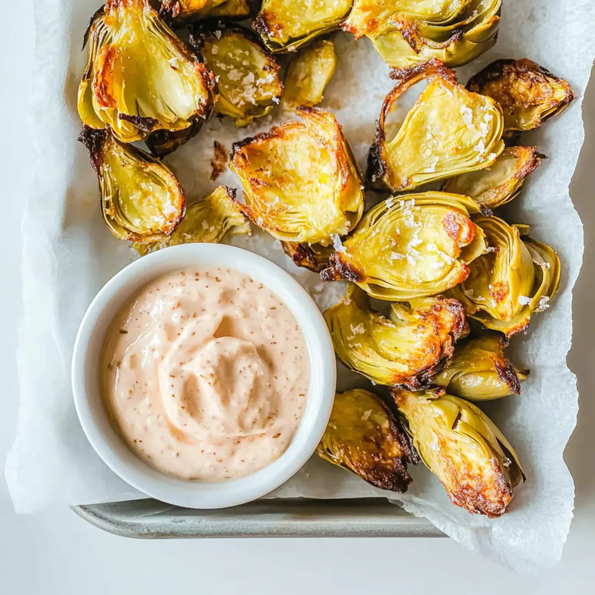 Crispy Air Fryer Artichoke Hearts with Garlic Aioli Bliss