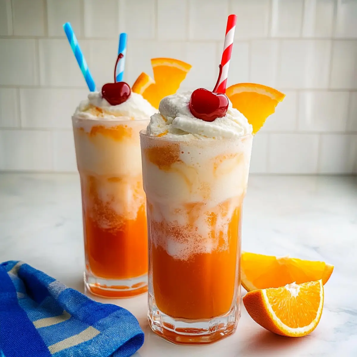 Orange Floats: Creamy, Fizzy Nostalgia in Every Sip
