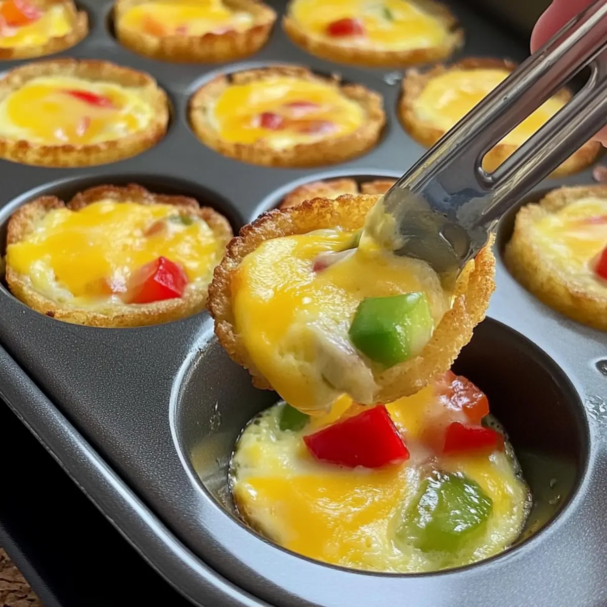 Mini Breakfast Omelets: Customizable Tater Tot Goodness