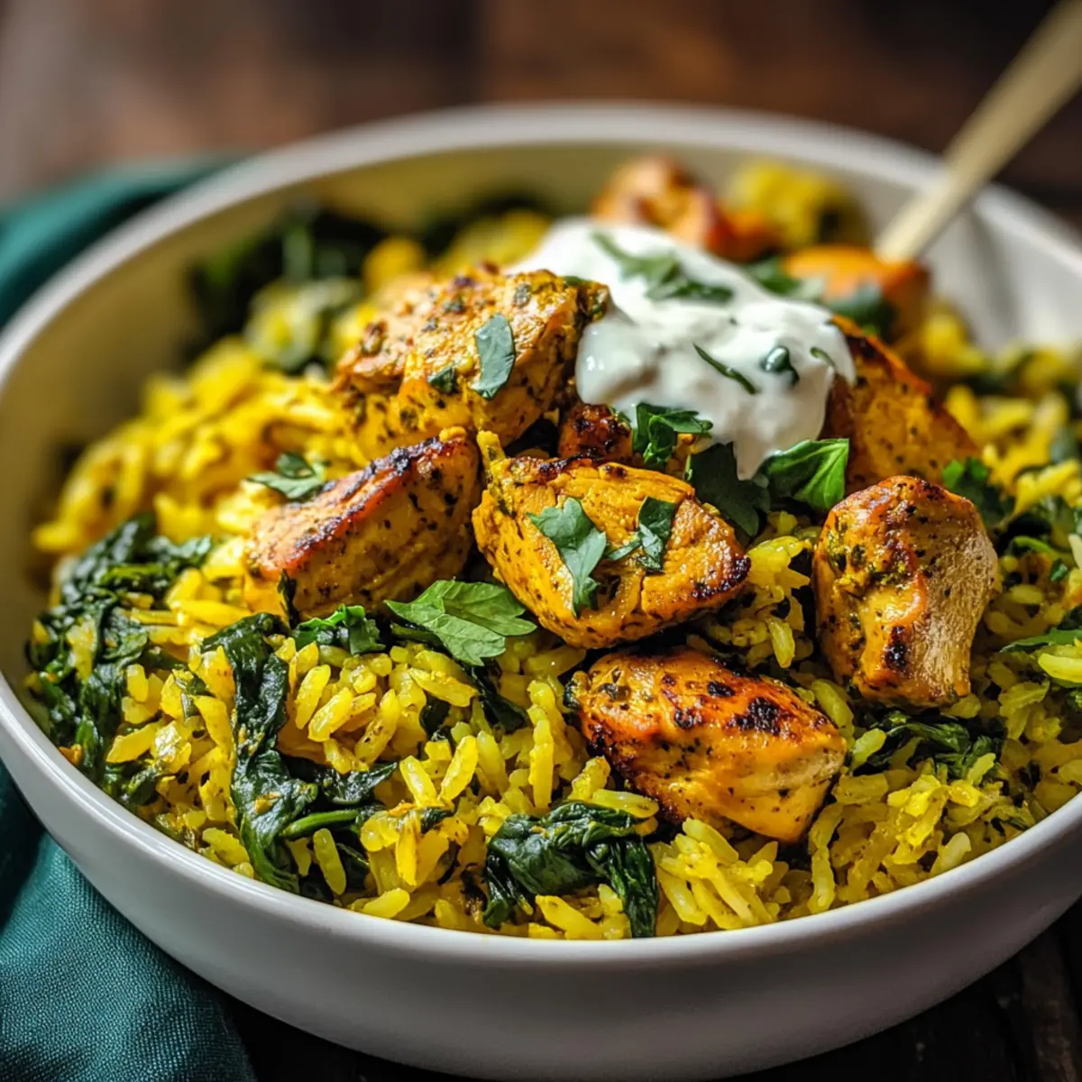Savory Anti-Inflammatory Turmeric Chicken & Rice Bowl Delight