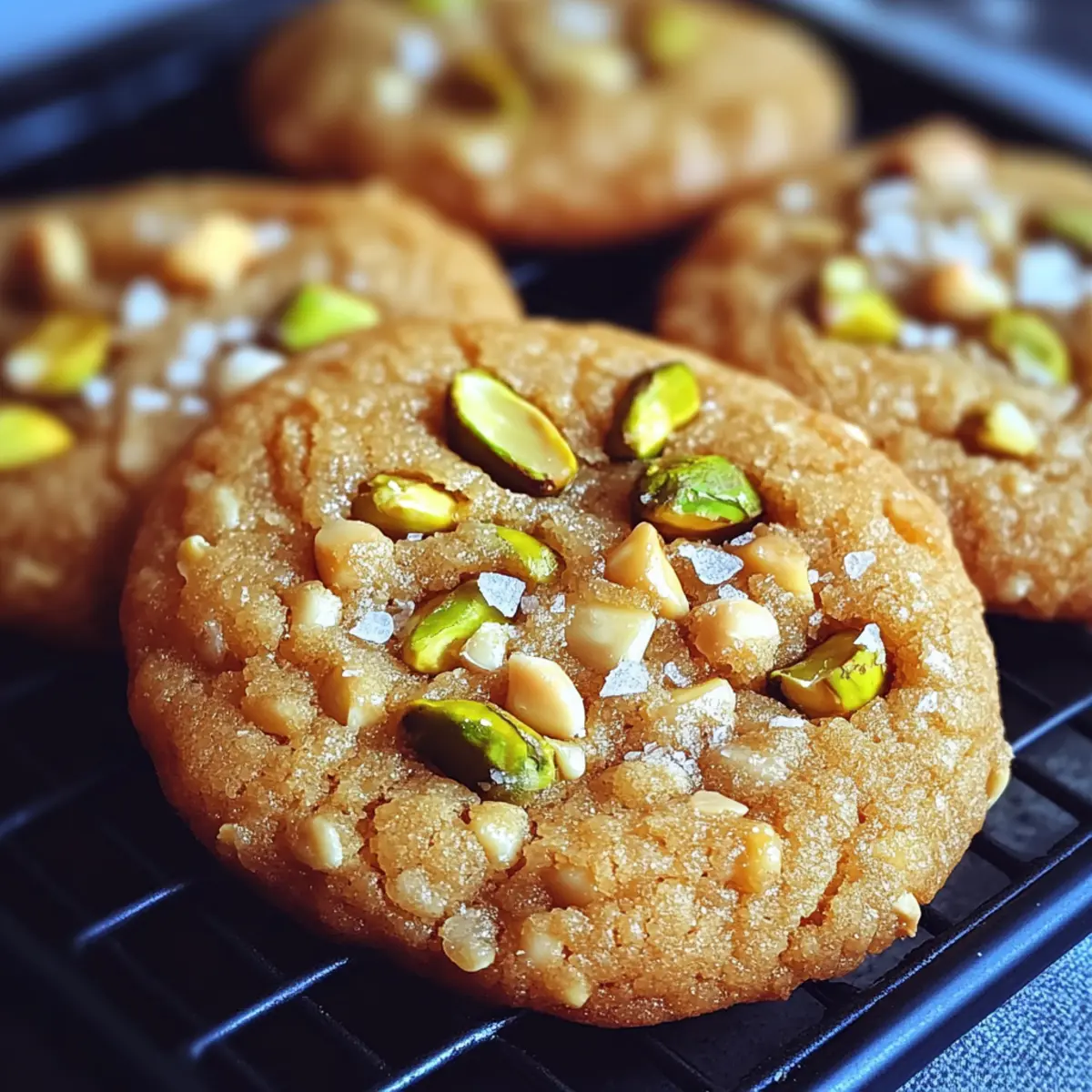 Salted Honey Pistachio Cookies: Chewy Bliss in Every Bite