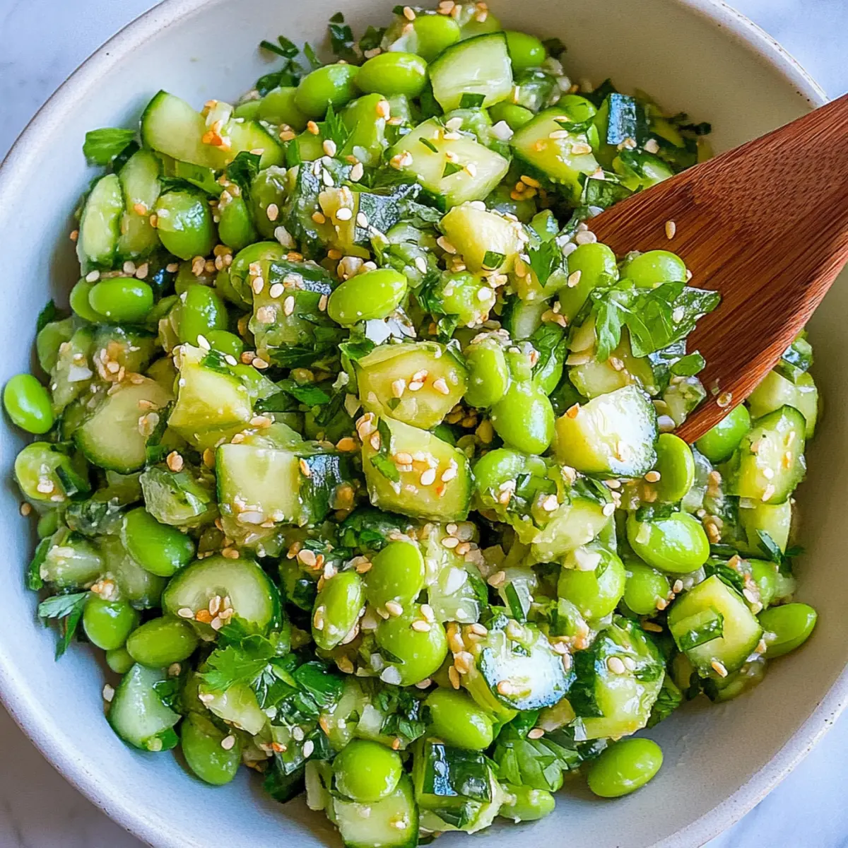 Cucumber Edamame Salad: A Refreshing Vegan Treat
