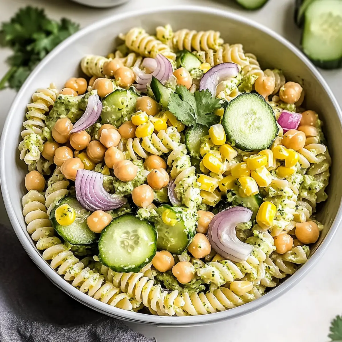 Cilantro Lime Pasta Salad: Creamy, Protein-Packed Refreshment