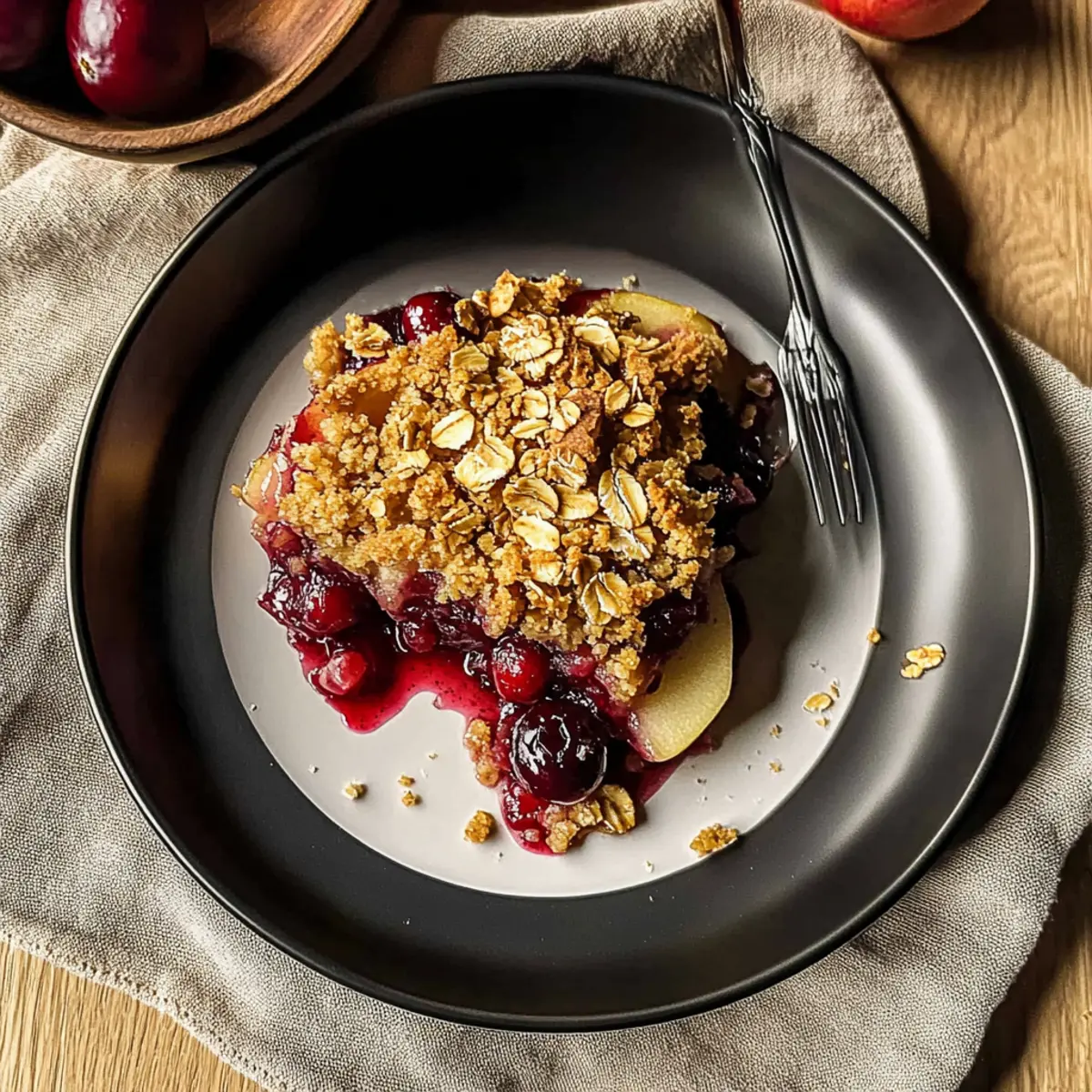 Cozy Up with Homemade Apple Cranberry Crisp Delight