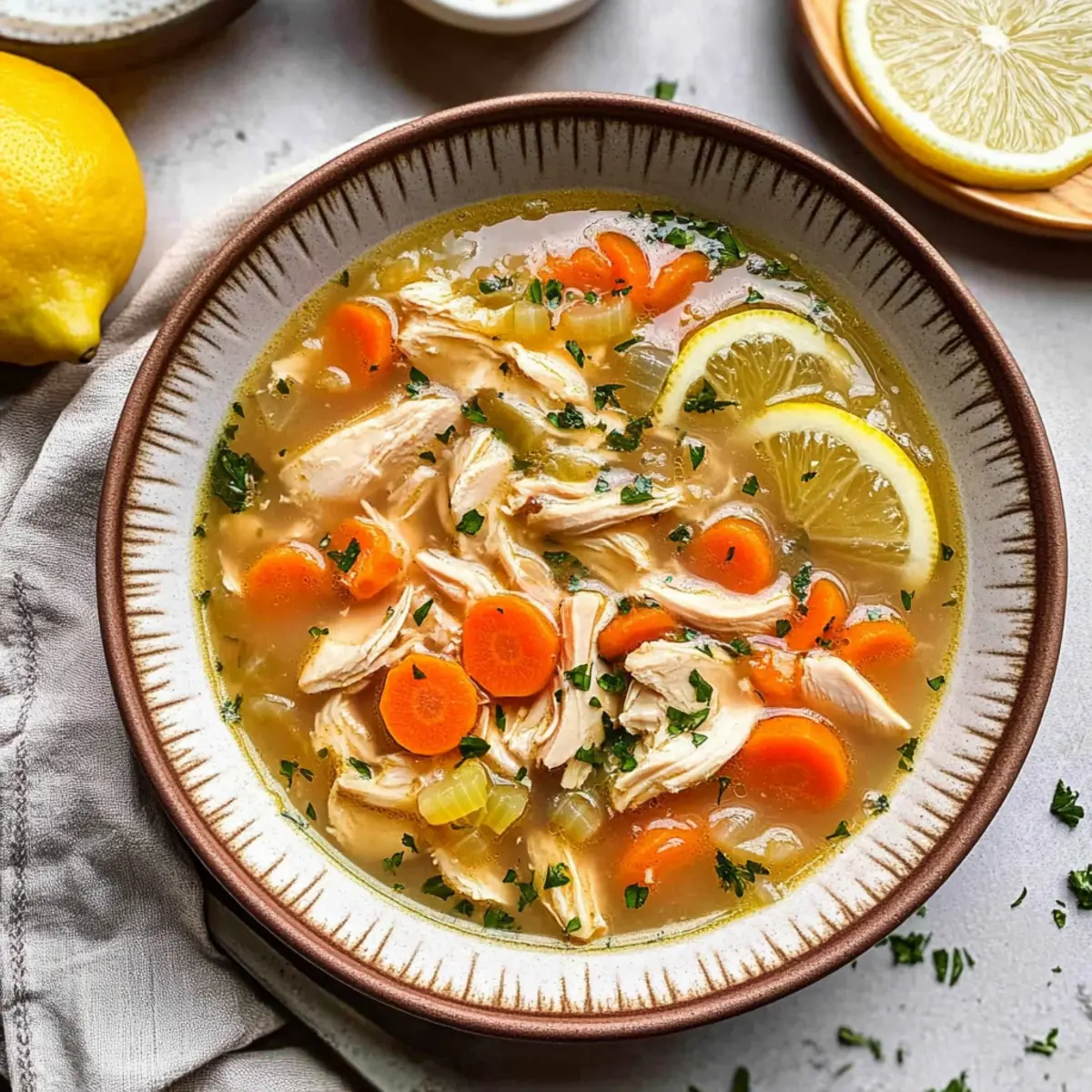Zesty Lemon Chicken Soup Ready in Under an Hour