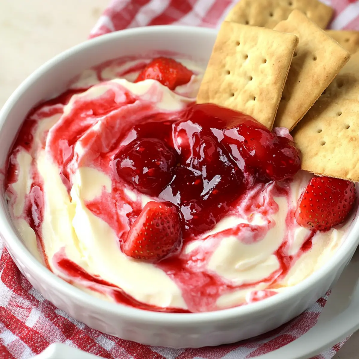 Decadent Strawberry Cheesecake Dip: Easy No-Bake Delight