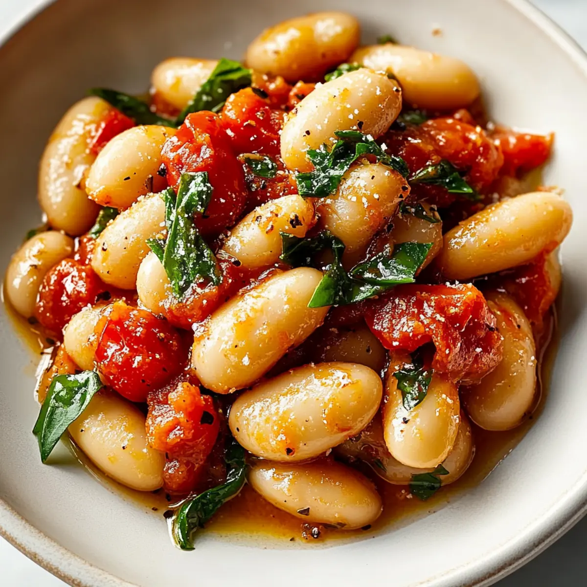 Tuscan Marry Me Butter Beans in Creamy Tomato Delight