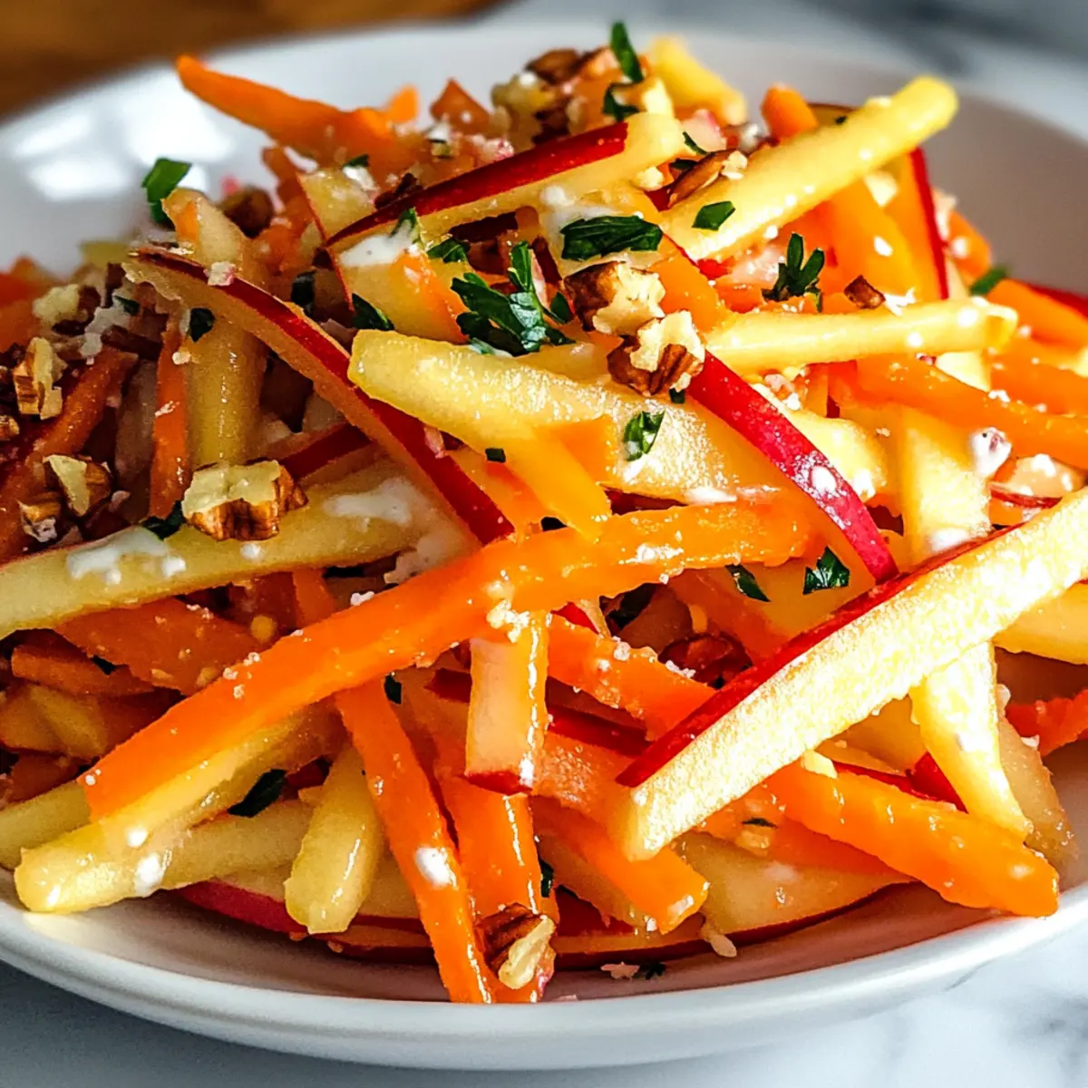 Crunchy Carrot Apple Salad for a Fresh, Healthy Twist