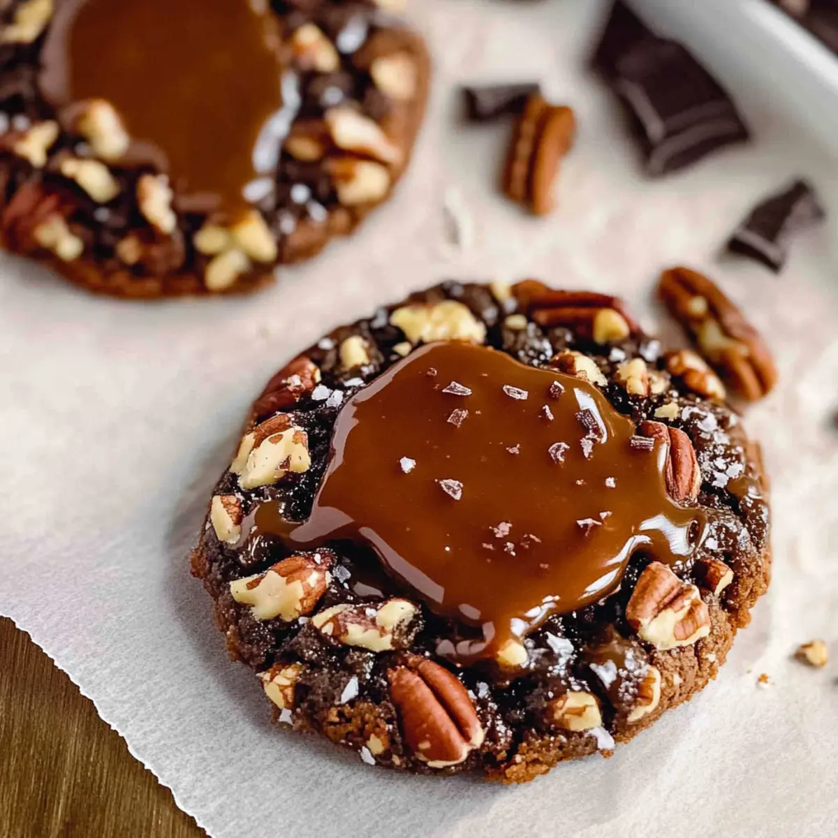 Irresistible Turtle Cookies with Homemade Caramel Delight