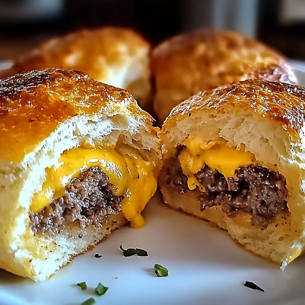Garlic Parmesan Cheeseburger Bombs: A Savory Snack Delight