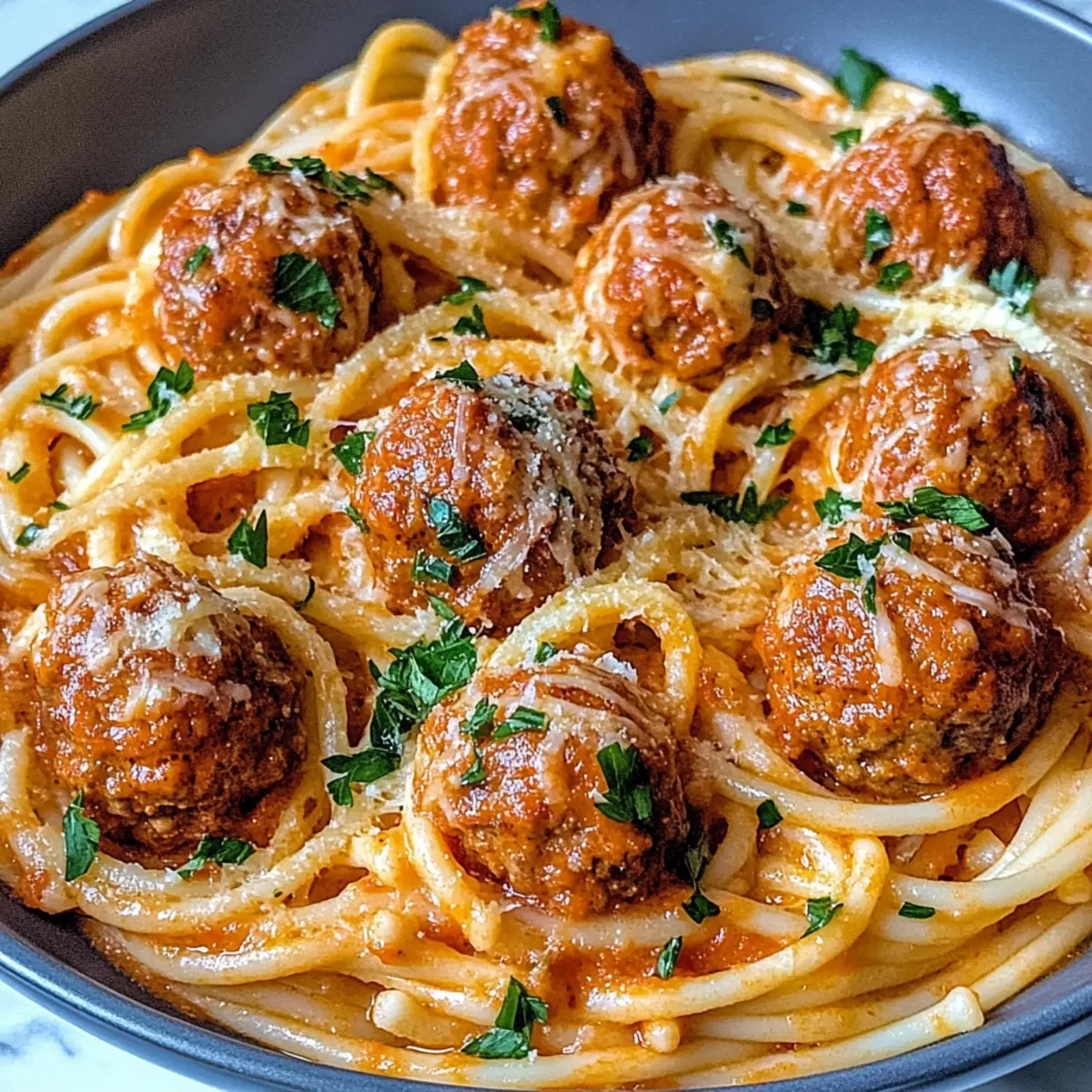 Creamy Spaghetti and Meatballs for Ultimate Comfort Food