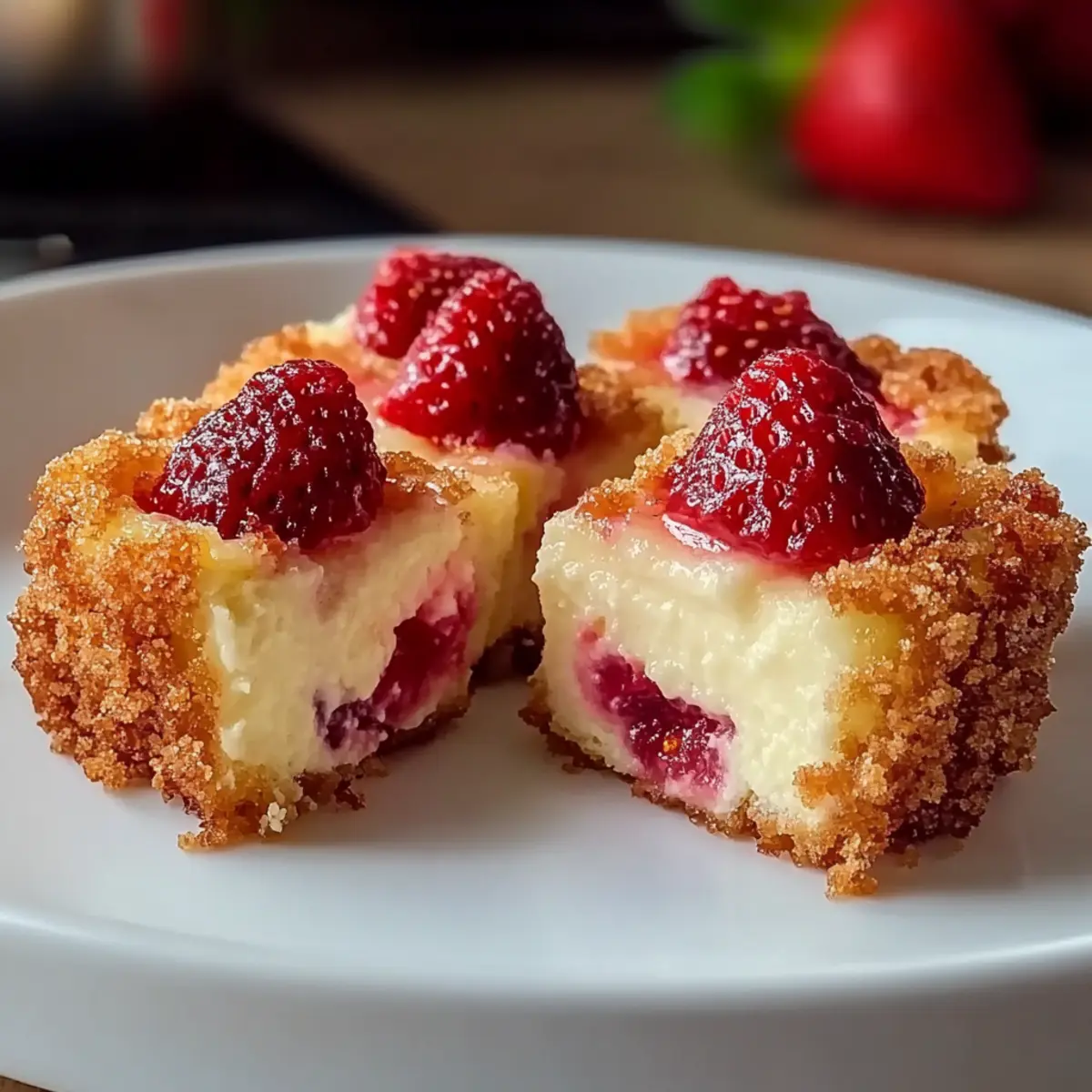 Strawberry Crunch Cheesecake Bites You Can’t Resist