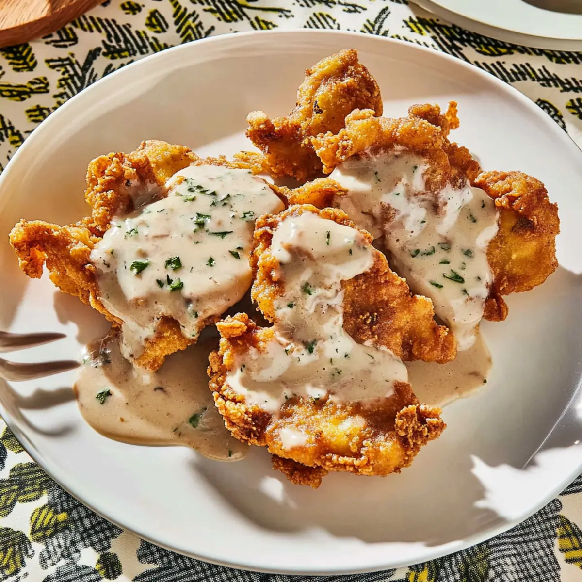 Crispy Chicken-Fried Mushrooms & Gravy to Satisfy Cravings