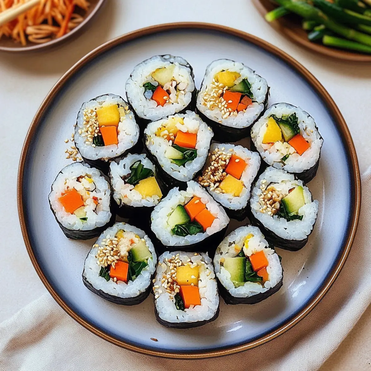 Savory Vegetable Gimbap: Your Easy, Crunchy Snack Fix