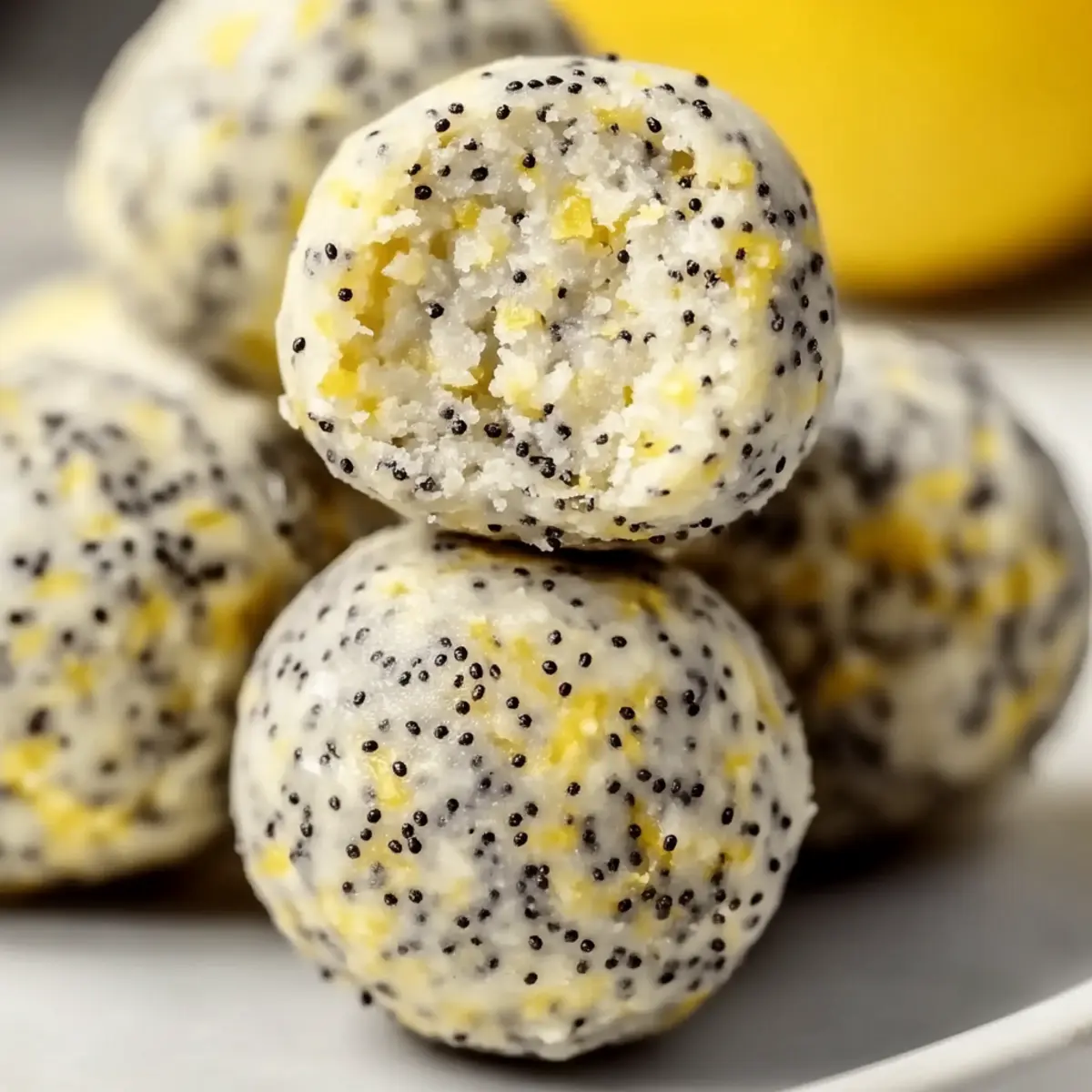 No-Bake Lemon Poppyseed Protein Balls for a Zesty Snack Attack