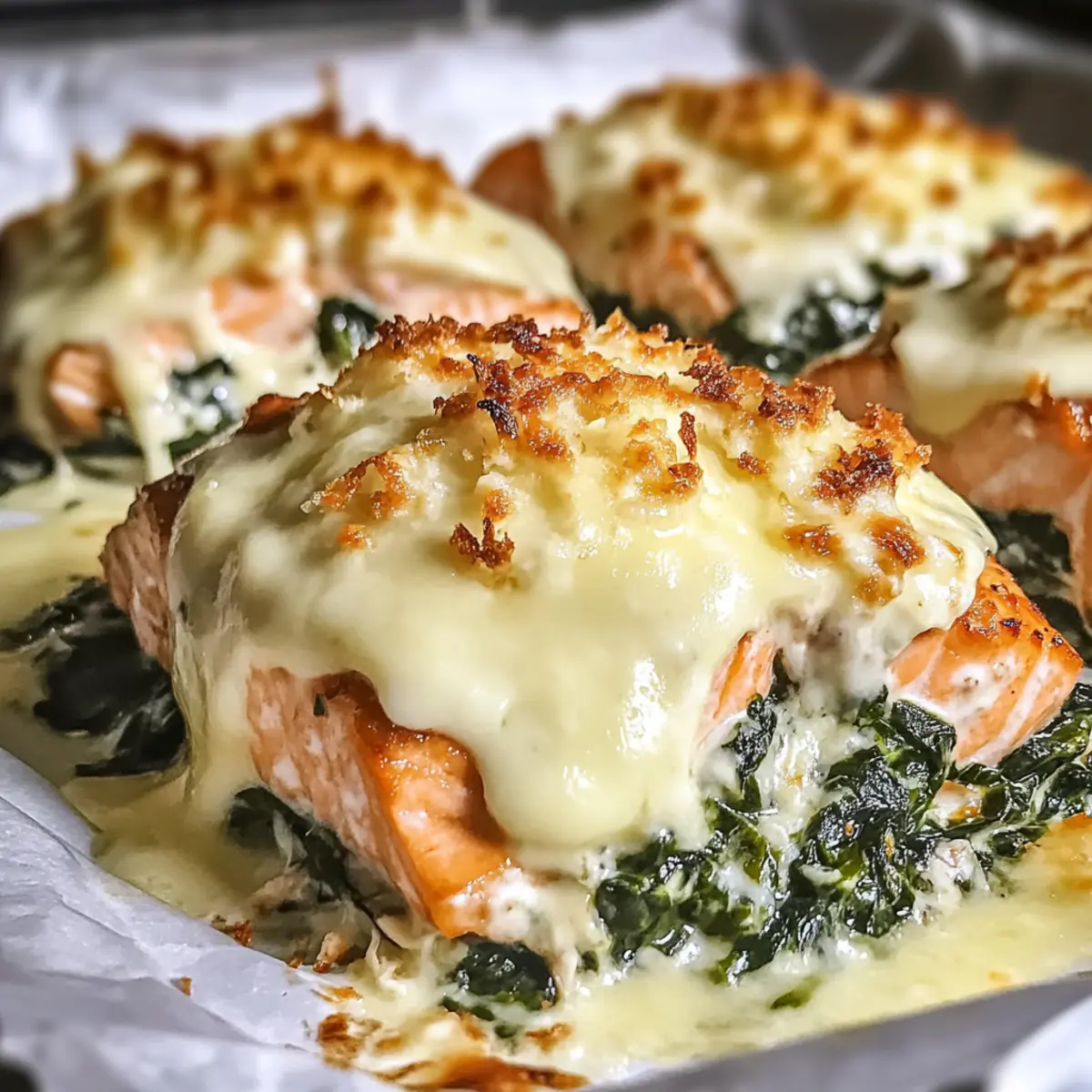 Baked Salmon with Spinach and Mozzarella Bliss in 40 Minutes