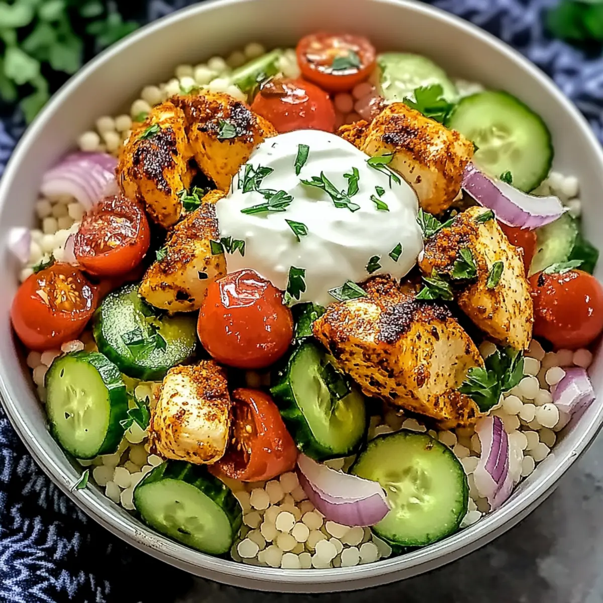Classic Mediterranean Chicken Couscous Bowl for Flavorful Nights