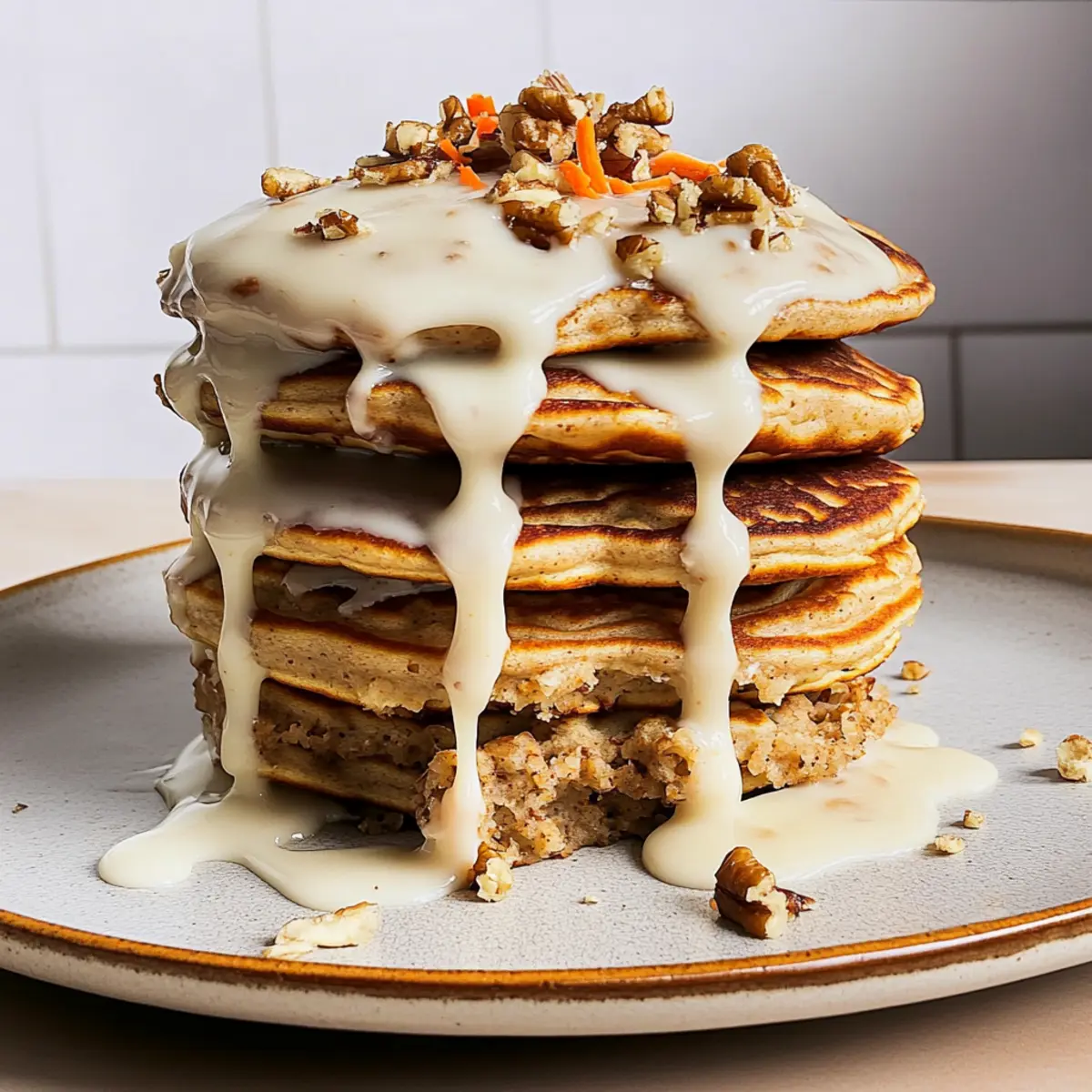 Fluffy Carrot Cake Pancakes for a Sweet Morning Treat