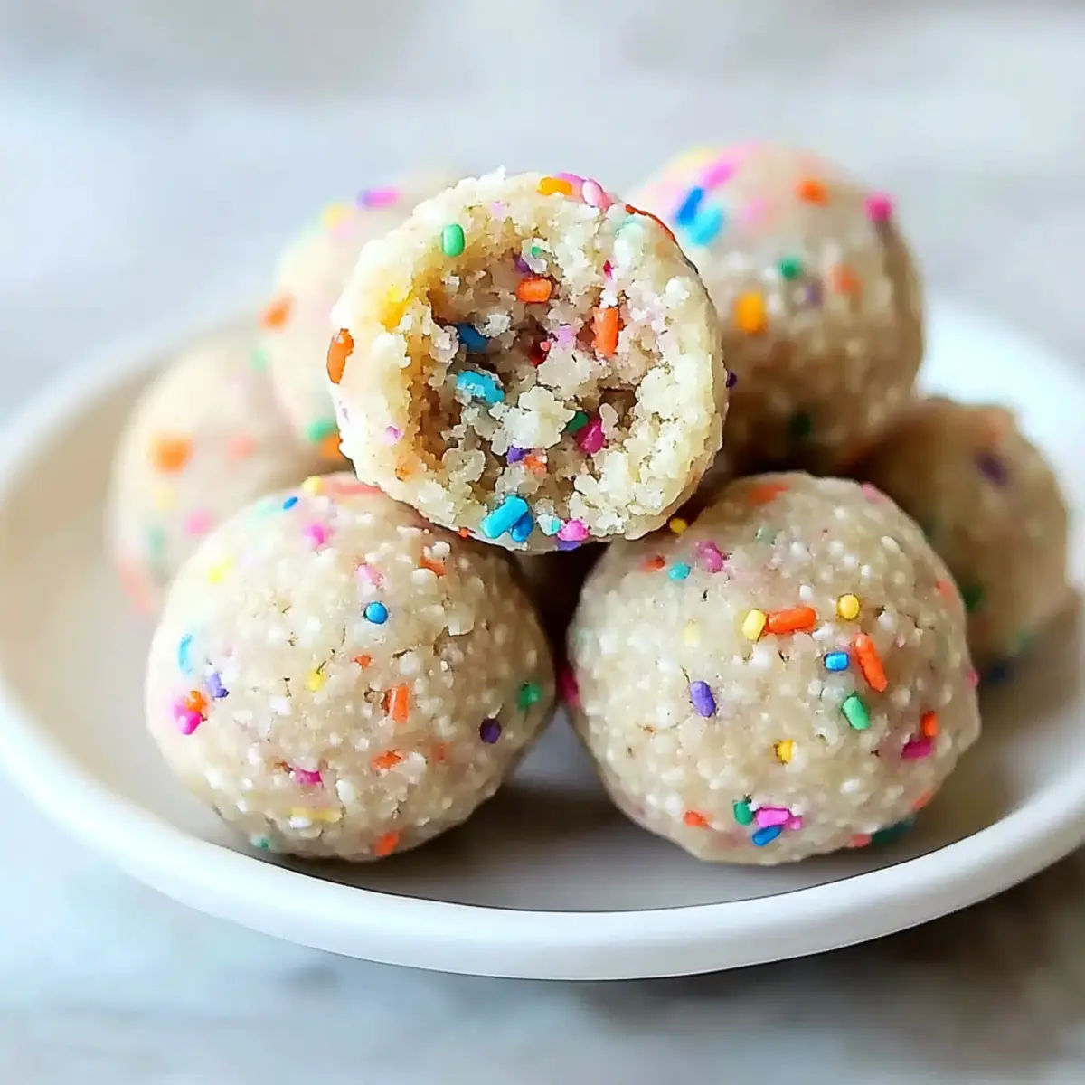 Guilt-Free Applesauce Birthday Cake Protein Balls That Delight