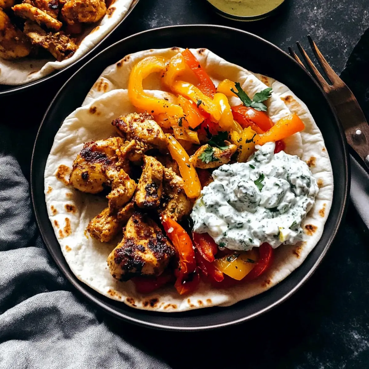 Savory Sheet Pan Chicken Pitas with Tzatziki Bliss