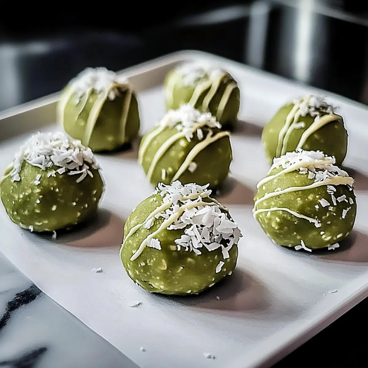 Deliciously Chewy Matcha Coconut Balls for Guilt-Free Snacking